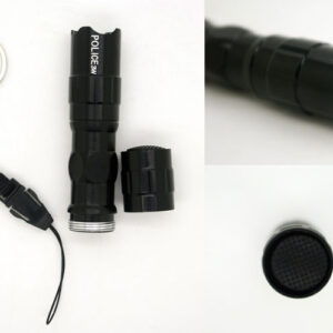 Sightly LED Zaklamp zaklantaarn - Aluminium - Zwart