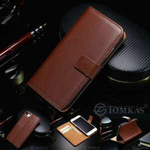 iphone 7 plus Luxe Leather Case Hoes Cover Hoesje Bruin