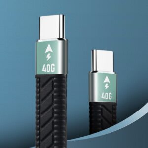 Thunderbolt 3 Kabel 40Gbps 100W Thunderbolt 3 Dock Kabel 9CM 20V 3A TB3 Kabel Mannelijke