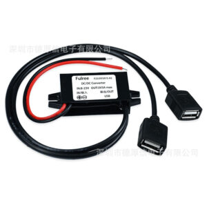 DC-DC 12V naar 5V 3A 15W Auto Power Converter Dual USB Step Down Voltage Voeding output Adapter 1 jaar garantie