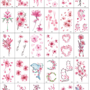 30 stuk Tattoo Sticker Gezicht Hand Mooie Body Art Nep Tatoo Tijdelijke Waterdichte Taty model W