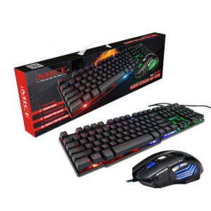 Gaming Keyboard RGB Verlicht Toetsenbord Met Stille Gaming Muis Set Toetsenbord Muis