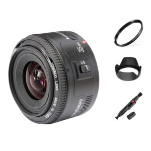 Yongnuo EF 35mm F2.0 autofocus lens voor Canon camera EF EF-S met gratis 52mm uv-filter, zonnekap, lenspen