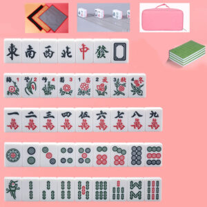 4 in 1 20mm Top-kwaliteit Mini Travelling Mahjong Draagbare Acryl Majiang Set