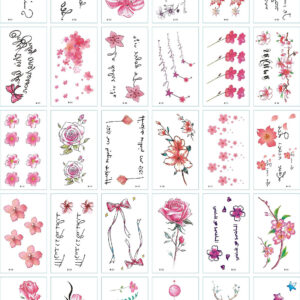 30 stuk Tattoo Sticker Gezicht Hand Mooie Body Art Nep Tatoo Tijdelijke Waterdichte Taty model B