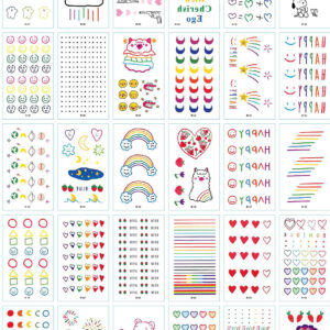 30 stuk Tattoo Sticker Gezicht Hand Mooie Body Art Nep Tatoo Tijdelijke Waterdichte Taty model XY_B