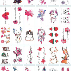 30 stuk Tattoo Sticker Gezicht Hand Mooie Body Art Nep Tatoo Tijdelijke Waterdichte Taty model H