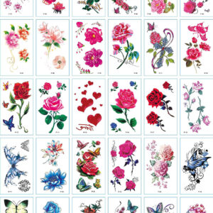 30 stuk Tattoo Sticker Gezicht Hand Mooie Body Art Nep Tatoo Tijdelijke Waterdichte Taty model P