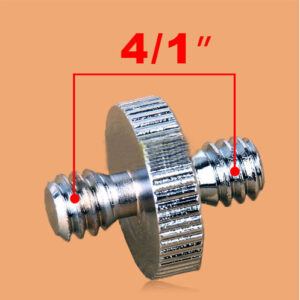 Camera plate screw 1/4" - 1/4" schroef voor Tripod Wit