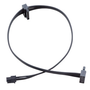 Dual SATA 15 Pin Female to mini 4 Pin male SSD Power Cable voor Lenovo