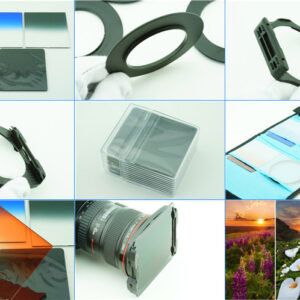 9 in 1 graduated square filter grijsverloopfilter kit