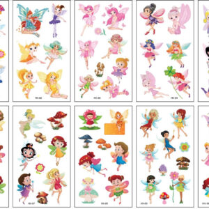 10 stuk Tattoo Sticker Gezicht Hand Cartoon Nep Tatoo Tijdelijke Waterdichte Taty model HX Elf