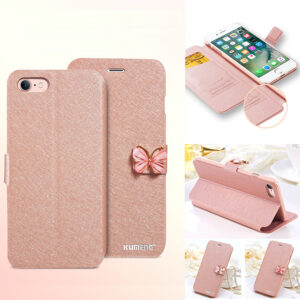 iphone 8 plus Luxe Case Hoes Cover Hoesje zijde Rosegoud